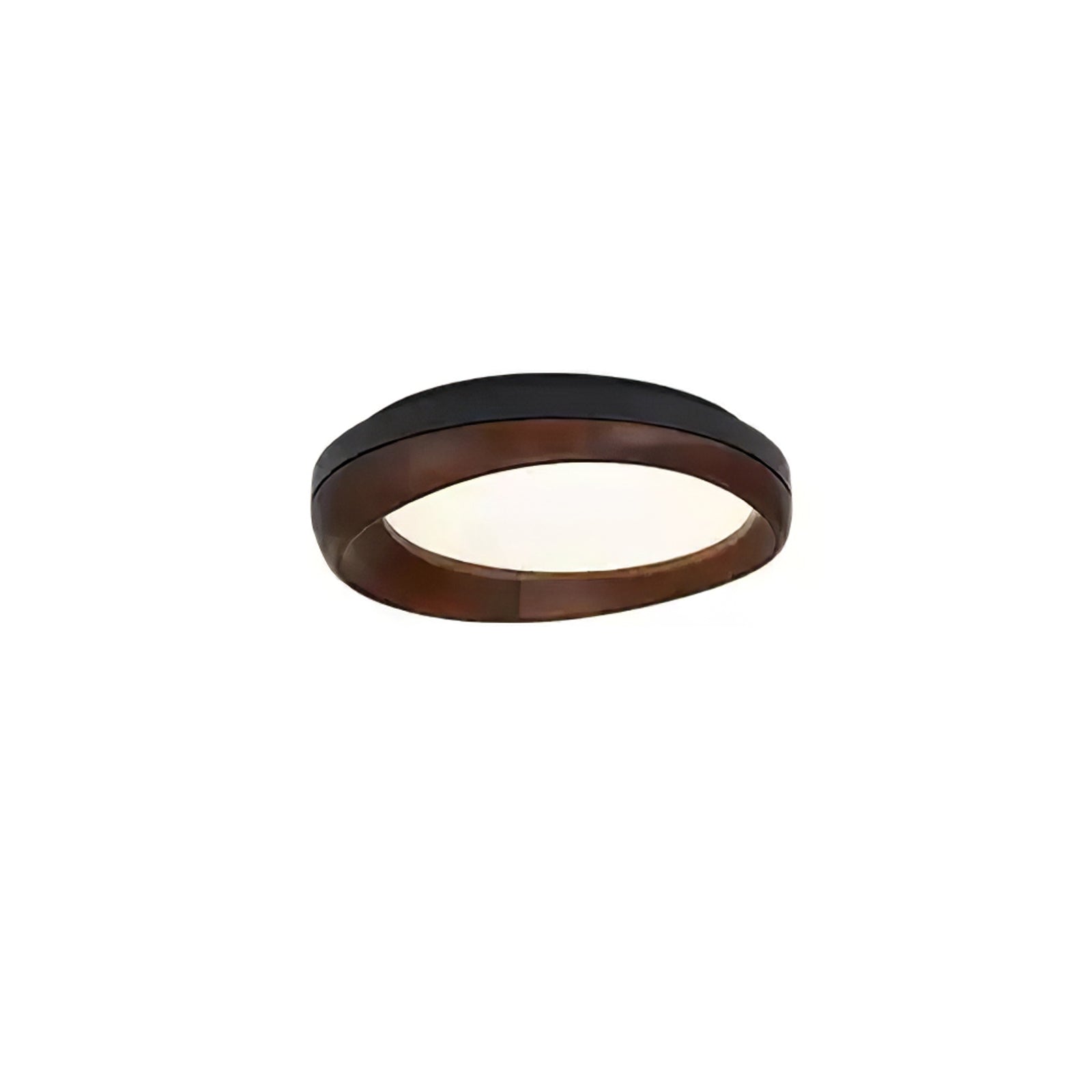 Eurtheara Organic Wood Glass Ceiling Light - Letslighting