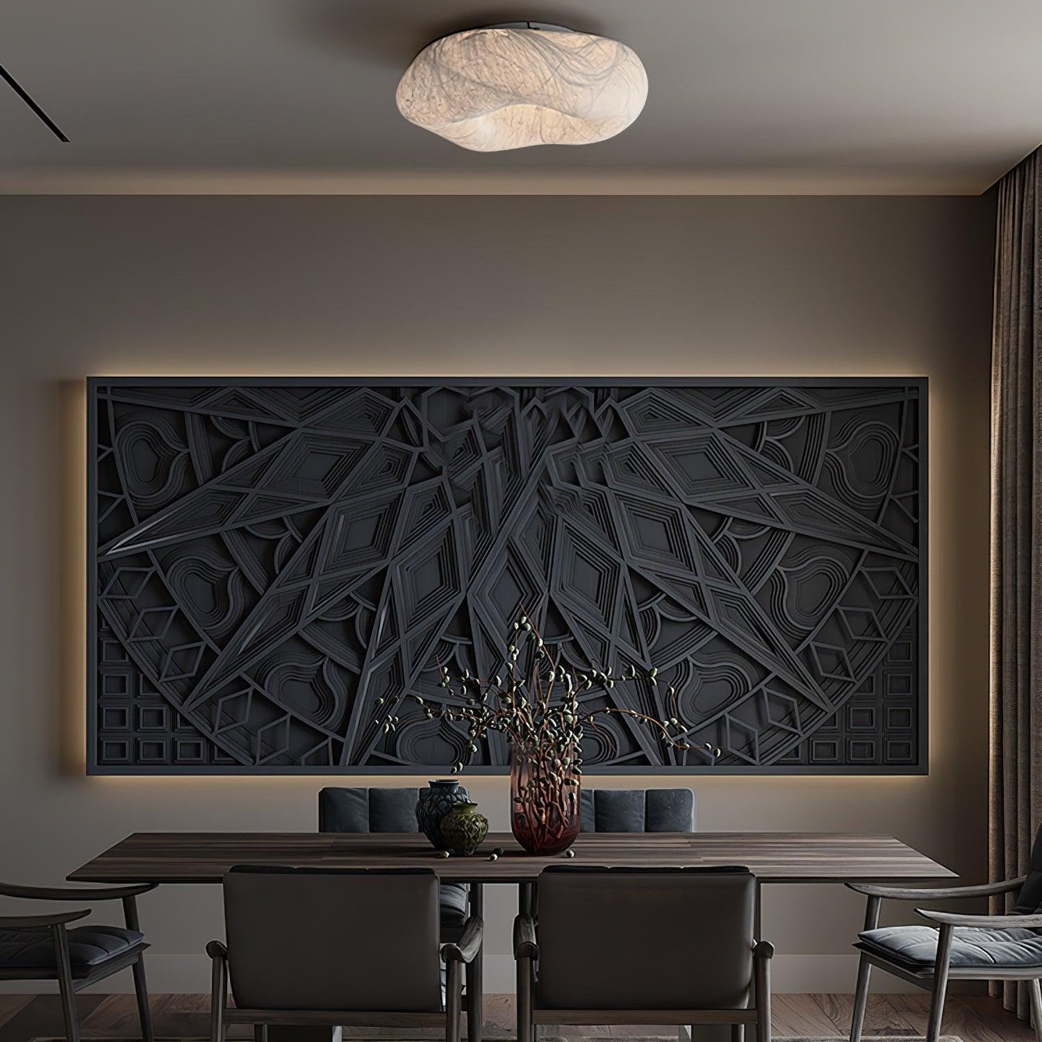 Yunduo Ceiling Lamp Silk Elegant - Letslighting