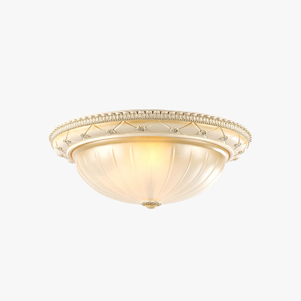 Silva Minimalist Flush Mount Ceiling Light Resin Living Room - Letslighting