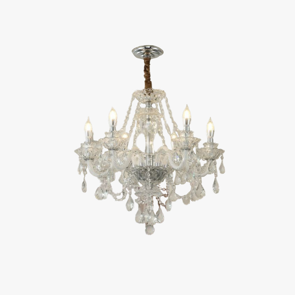 Silva French Crystal Chandelier Living Room Dining Room - Letslighting
