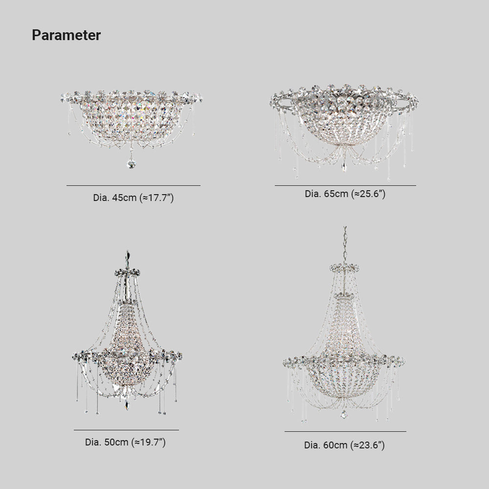 Kristy Italian Crystal Chandelier Living Room Dining Room - Letslighting