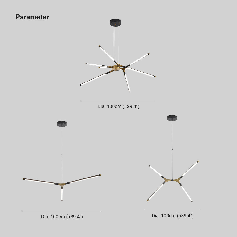 Arisha Creative Acrylic Chandelier Living Room Bedroom - Letslighting