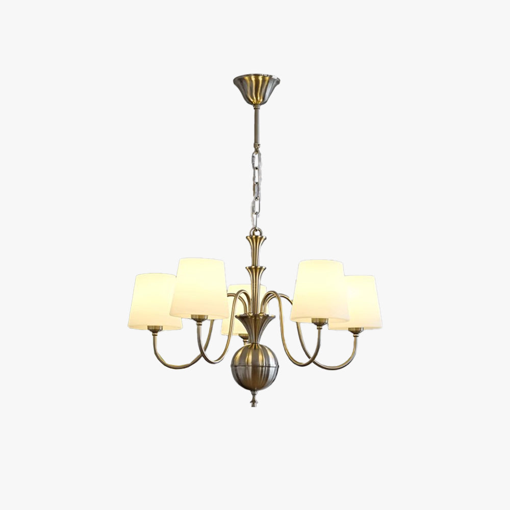 Silva Vintage Glass Chandelier Study Bedroom - Letslighting