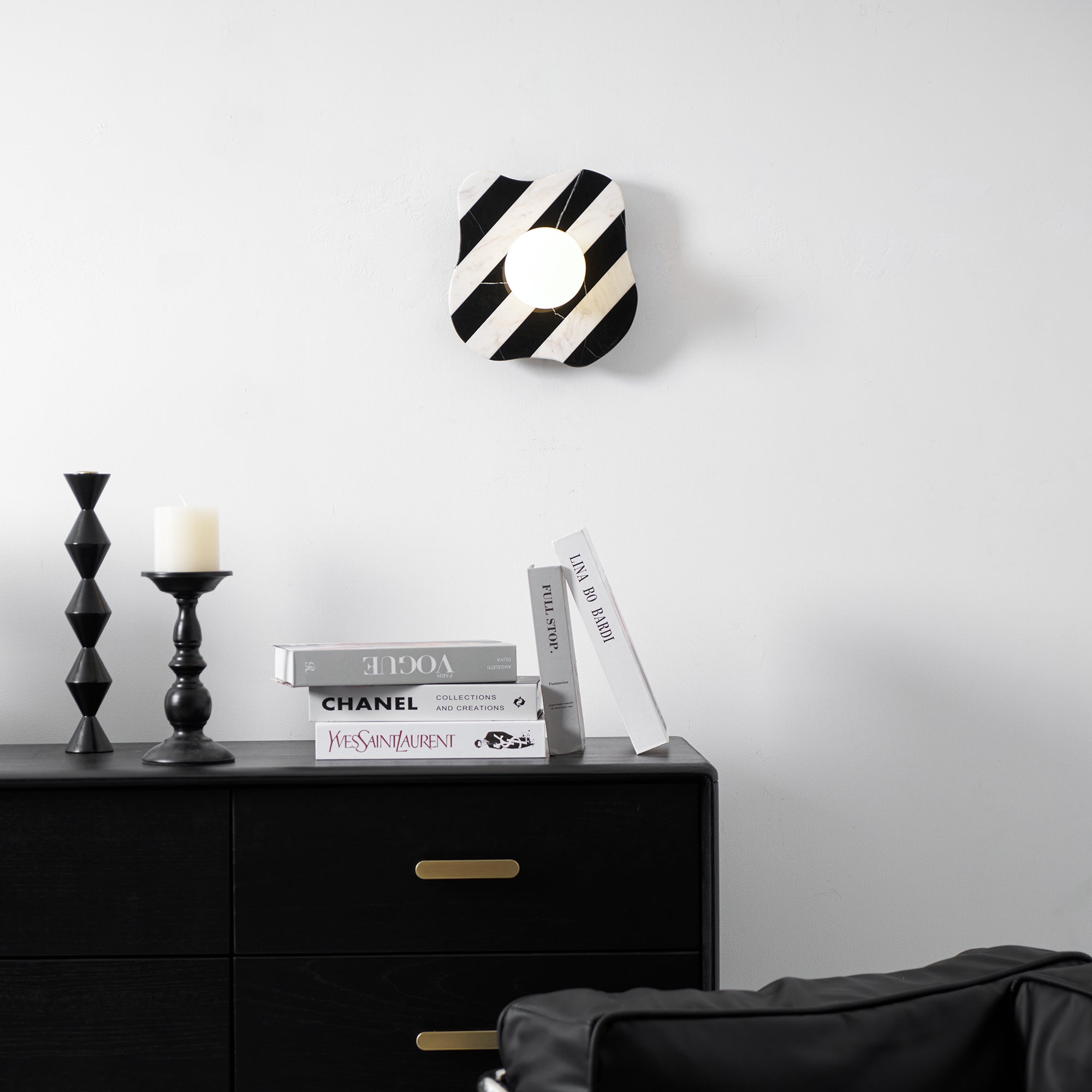 Curinis Individual Creativity Zebra Marble Glass Wall Lamp - Letslighting