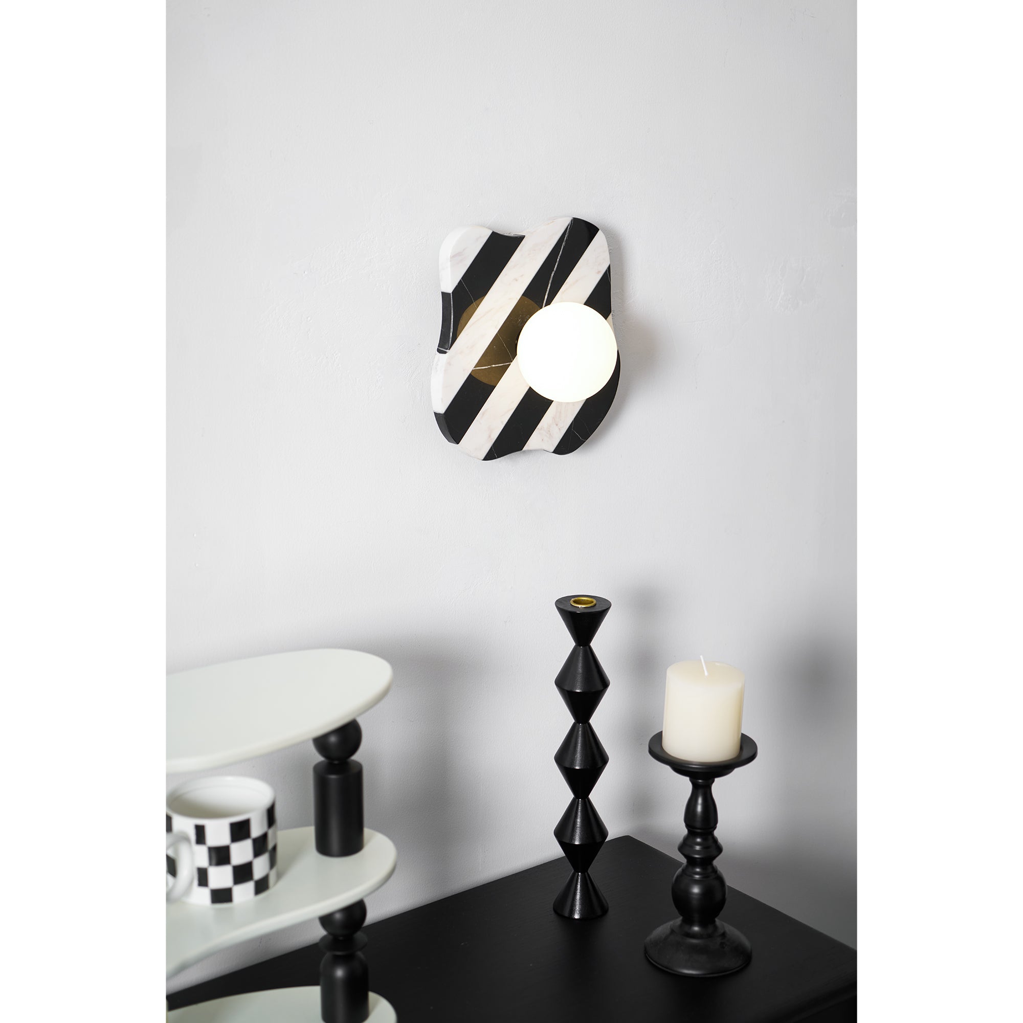 Curinis Individual Creativity Zebra Marble Glass Wall Lamp - Letslighting