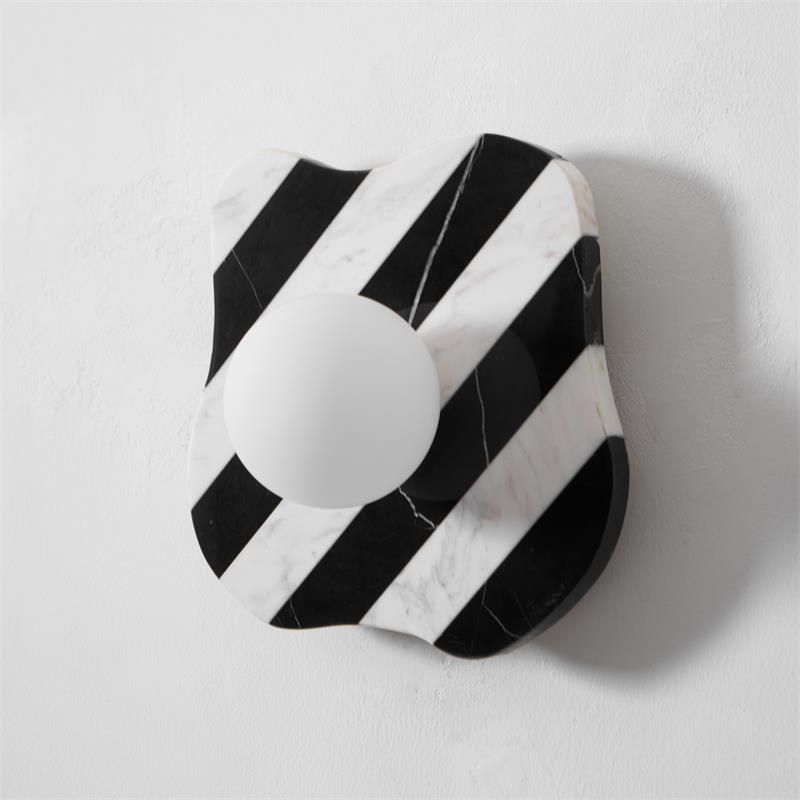 Curinis Individual Creativity Zebra Marble Glass Wall Lamp - Letslighting