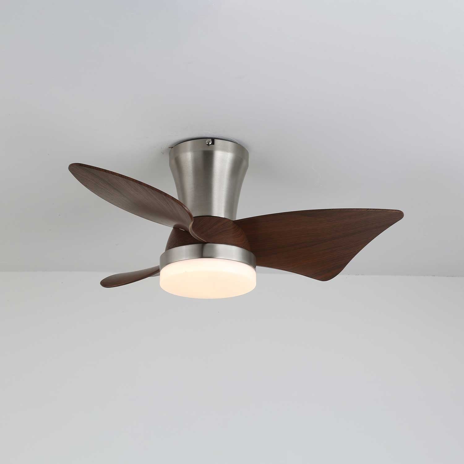 Caspian Modern Wood Ceiling Fan Light - Letslighting