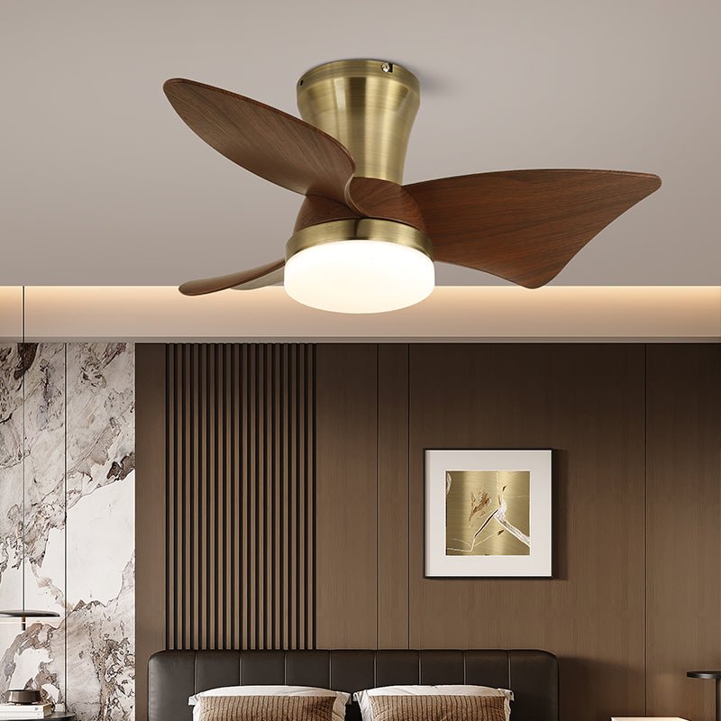 Arden Minimalist Wood Ceiling Fan Light - Letslighting