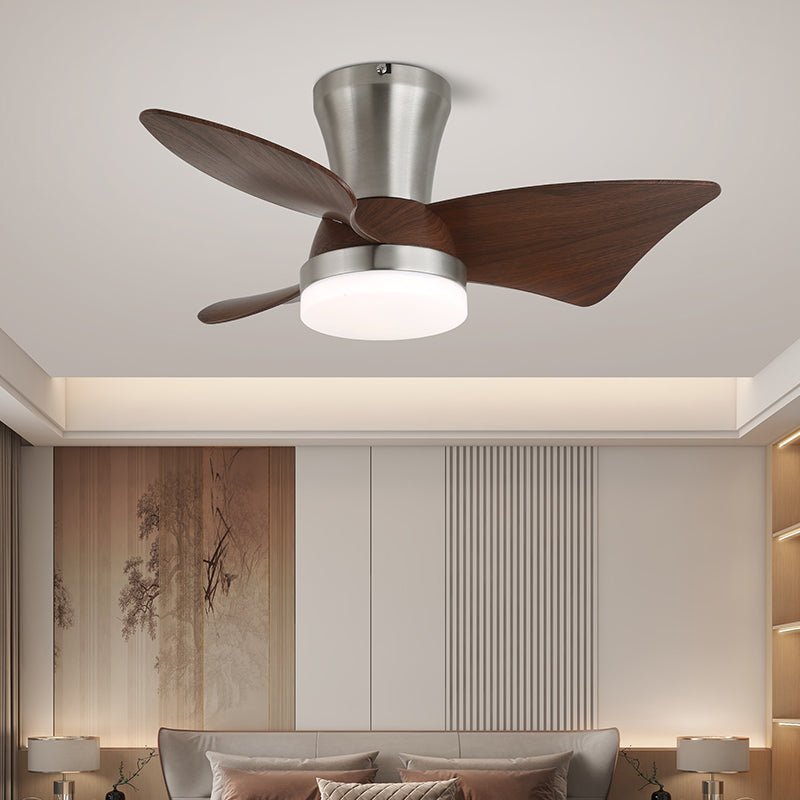 Arden Minimalist Wood Ceiling Fan Light - Letslighting