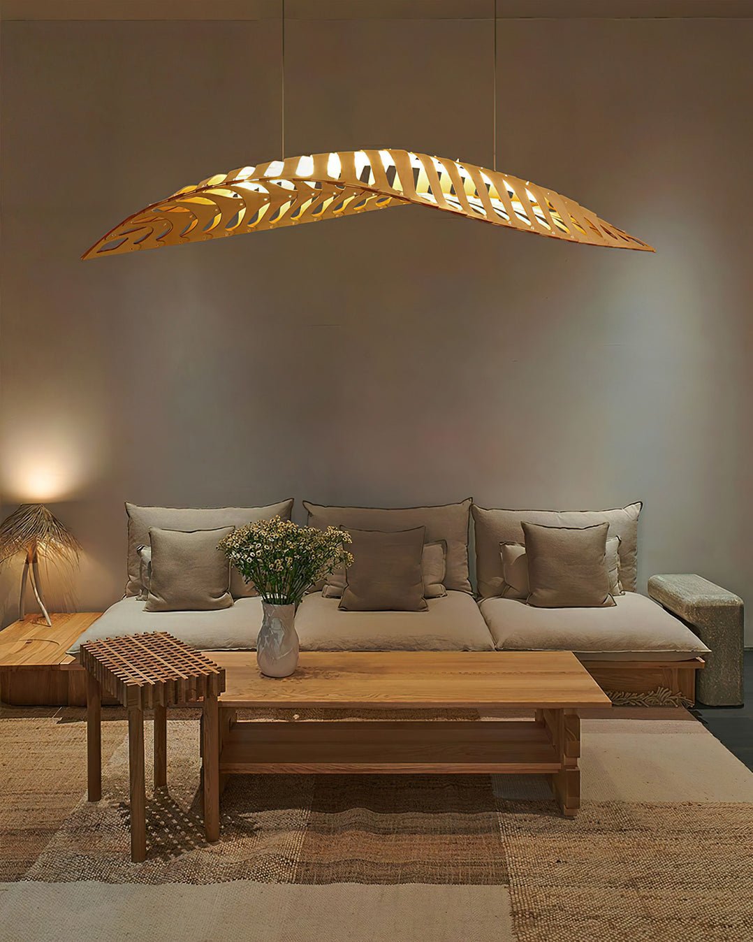 Veliren Leaf Wood Pendant Light - Letslighting