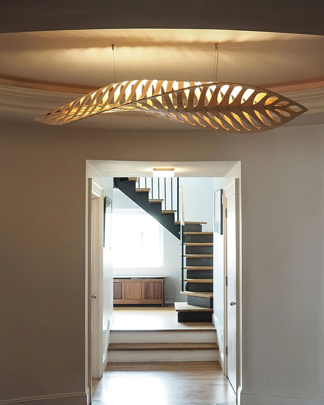 Veliren Leaf Wood Pendant Light - Letslighting