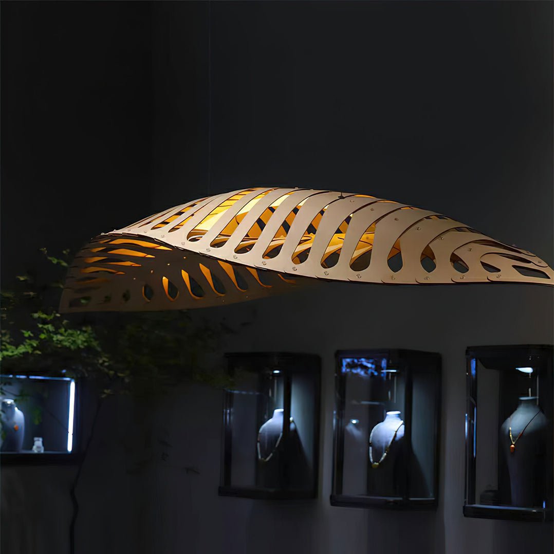 Veliren Leaf Wood Pendant Light - Letslighting