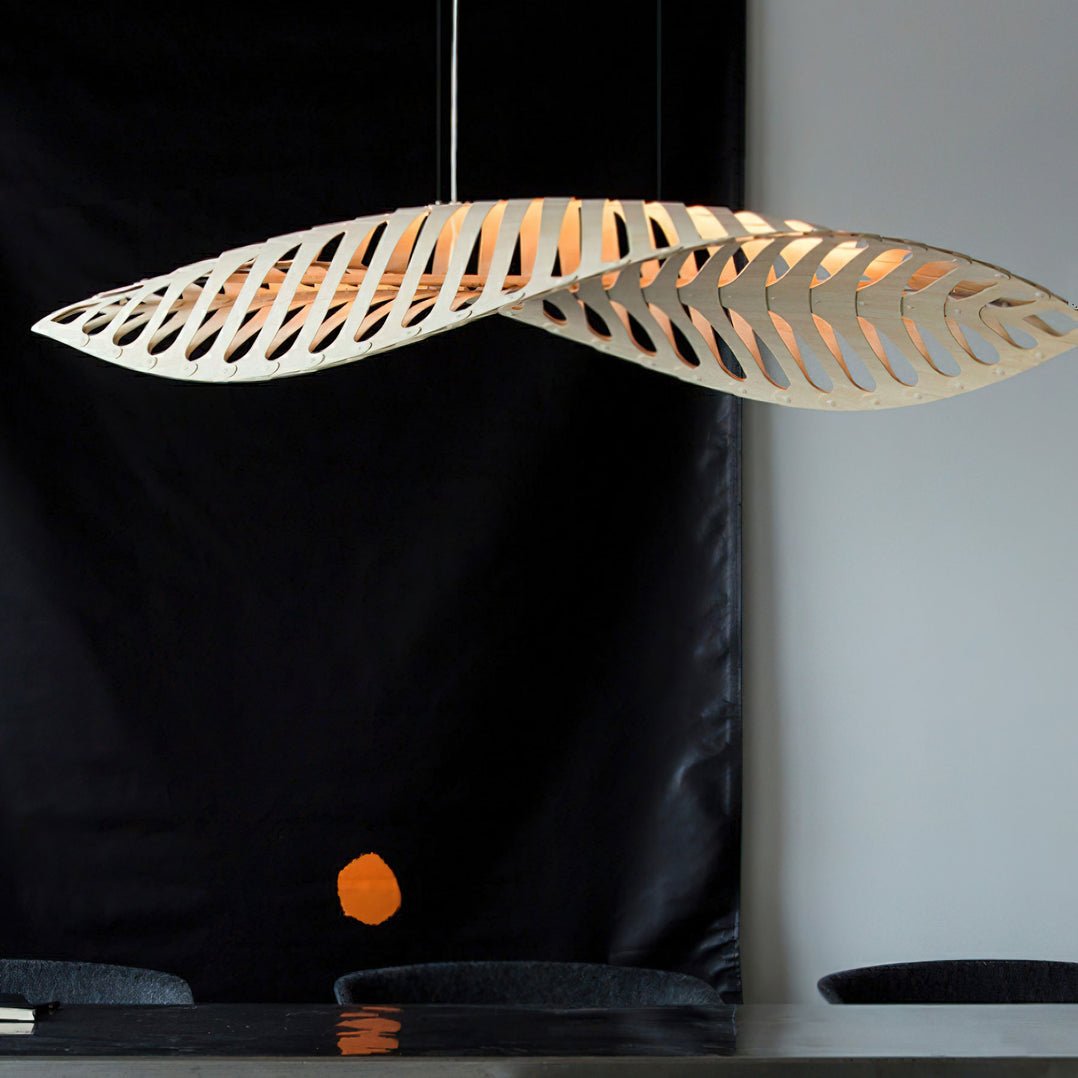 Veliren Leaf Wood Pendant Light - Letslighting