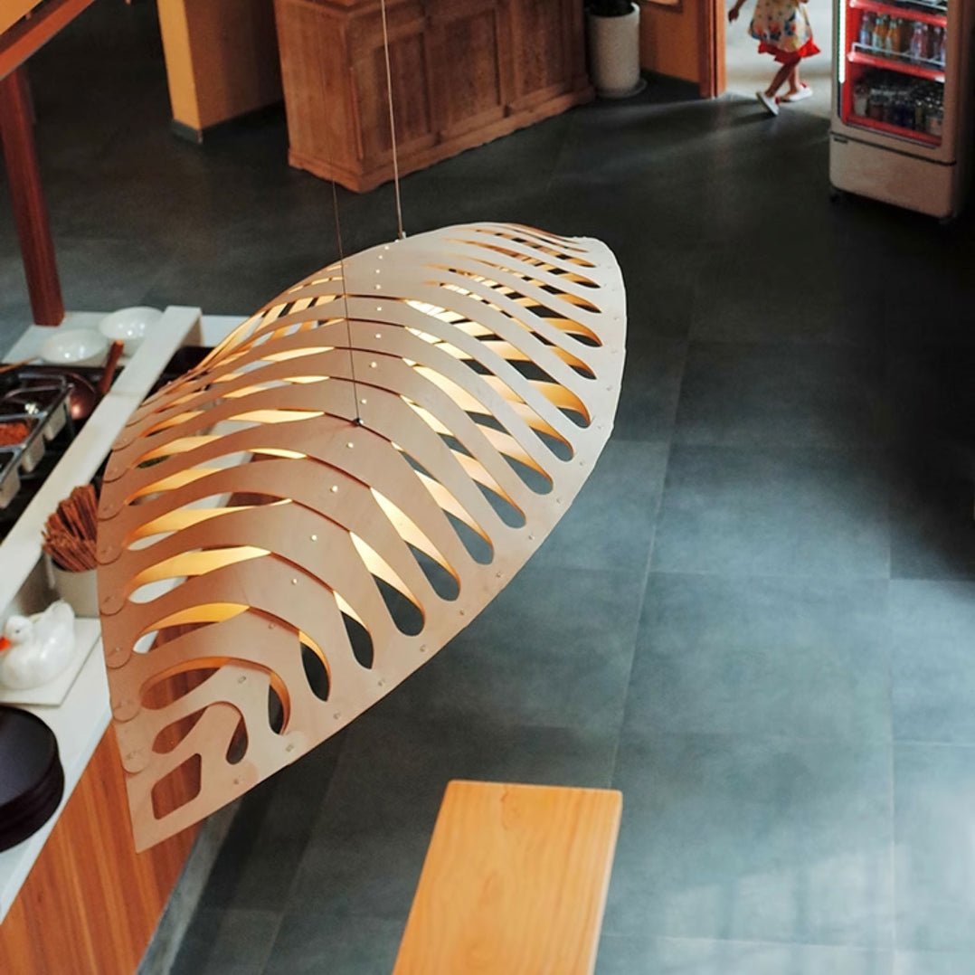 Veliren Leaf Wood Pendant Light - Letslighting