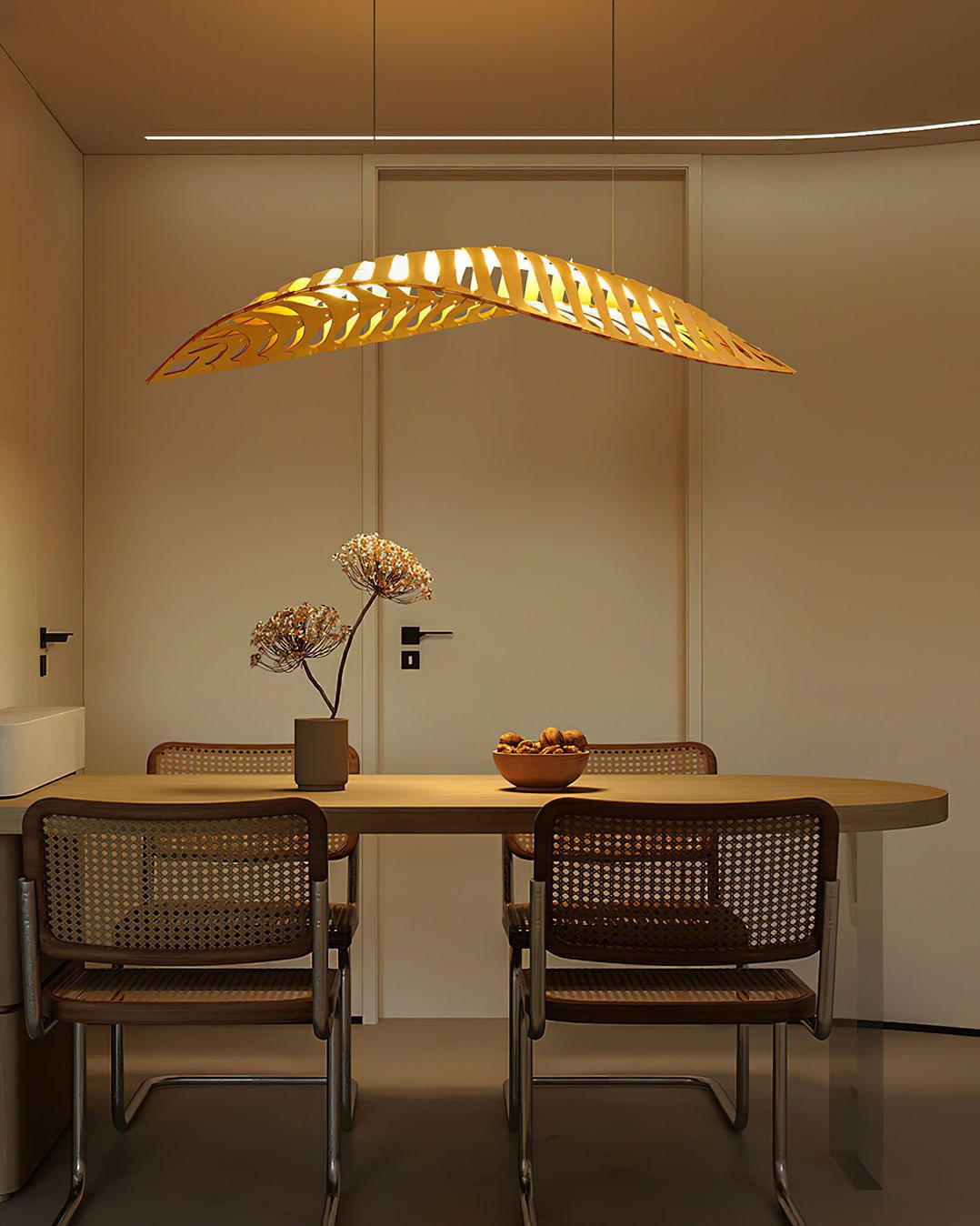 Veliren Leaf Wood Pendant Light - Letslighting