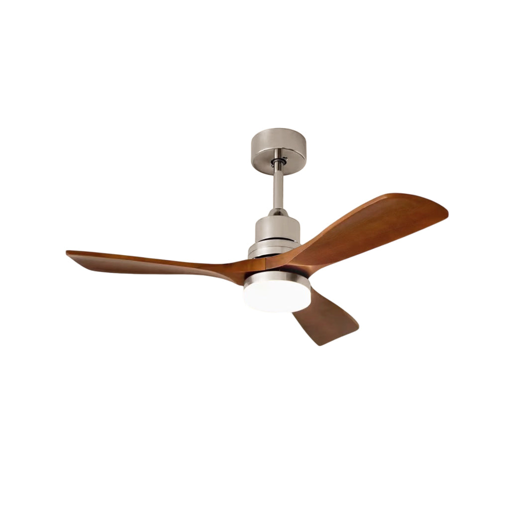 Zesolila Premium Natural Wooden Fan Ceiling Light - Letslighting