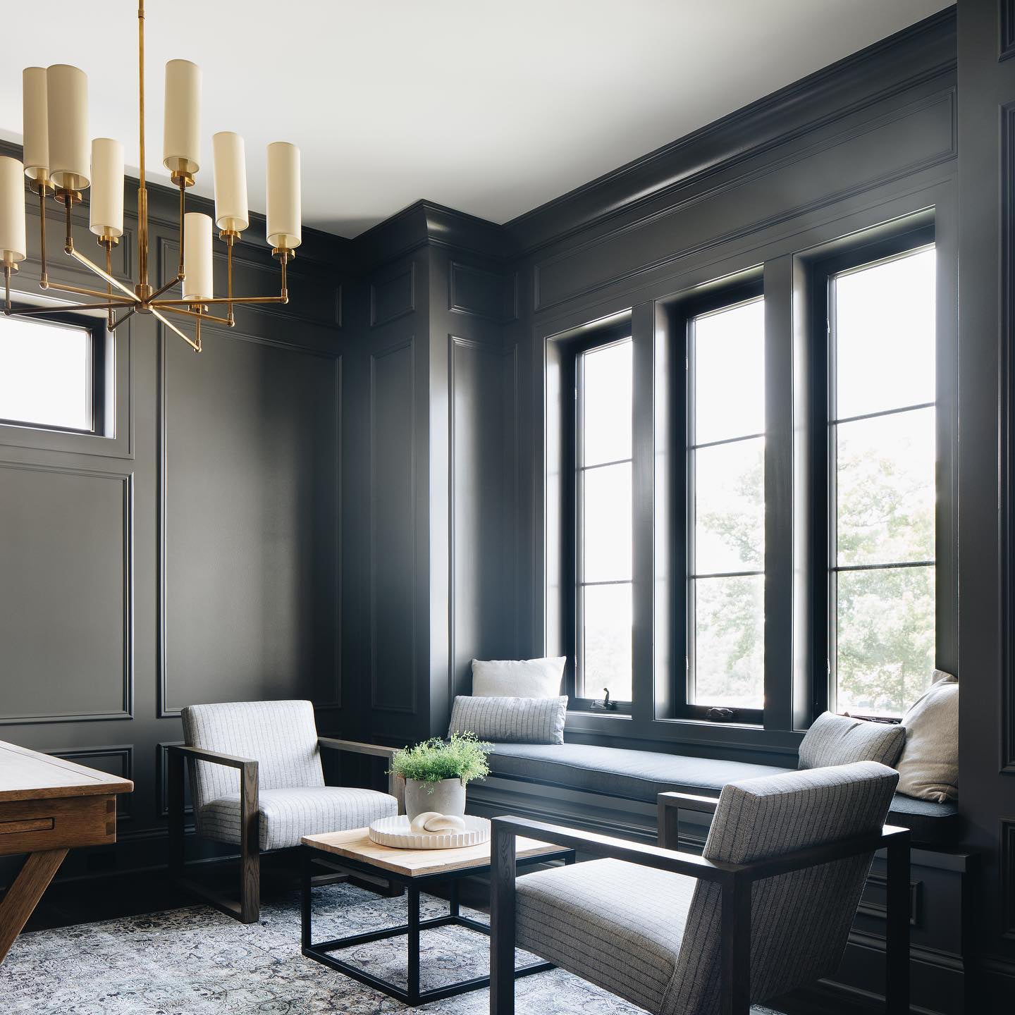 Artemis Chandelier Brass Fabric - Letslighting