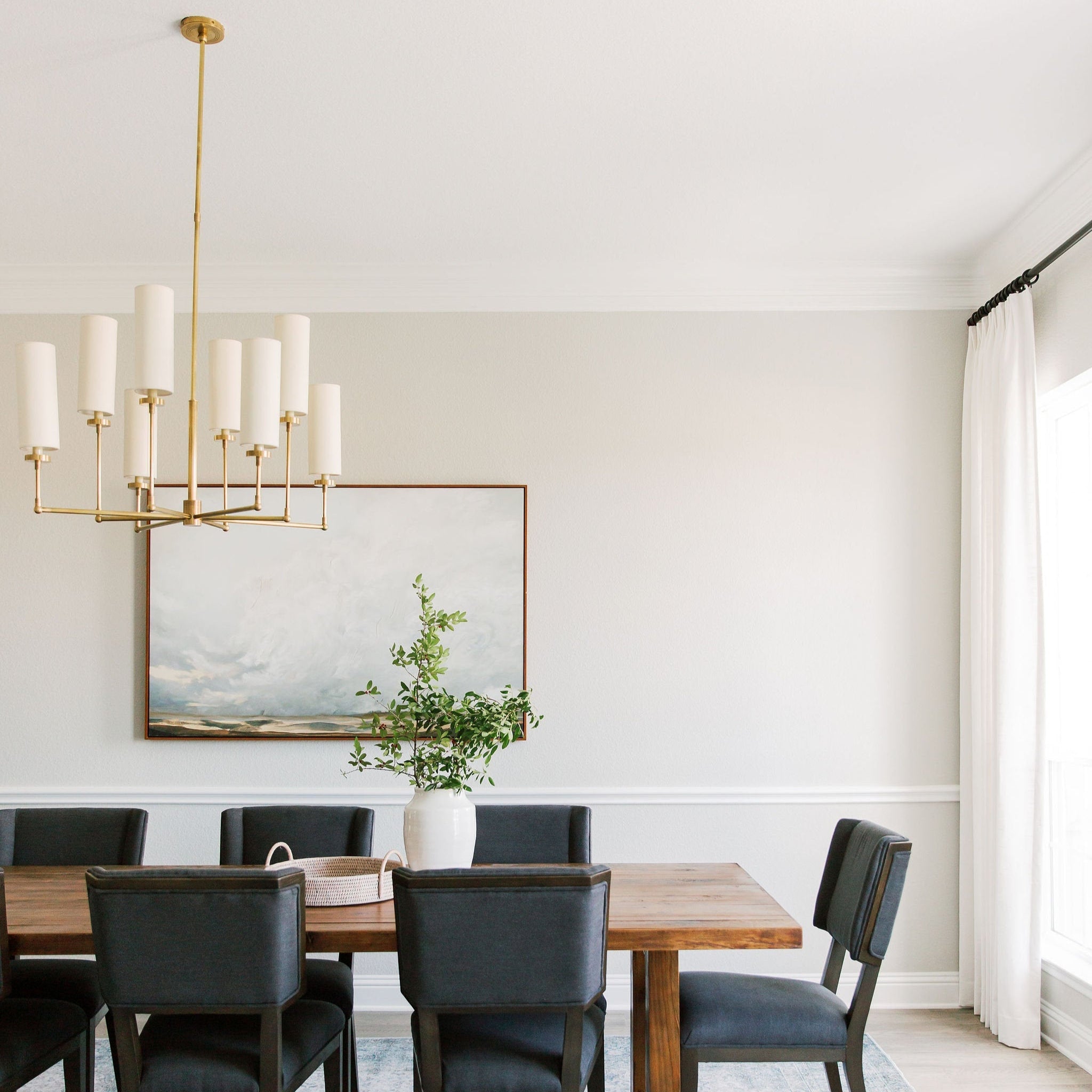 Artemis Chandelier Brass Fabric - Letslighting