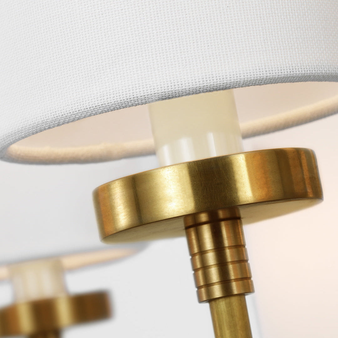 Artemis Chandelier Brass Fabric - Letslighting