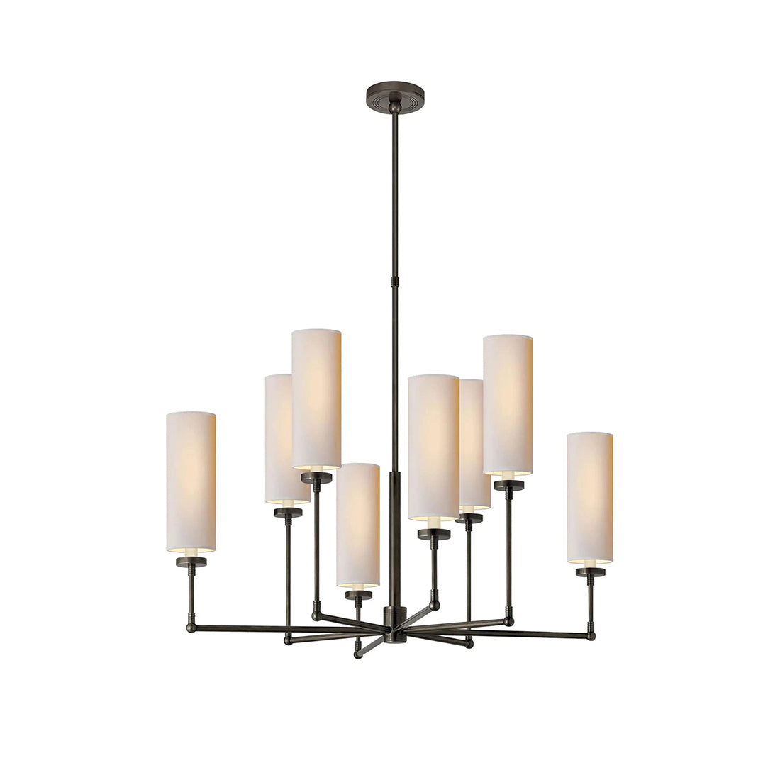 Artemis Chandelier Brass Fabric - Letslighting