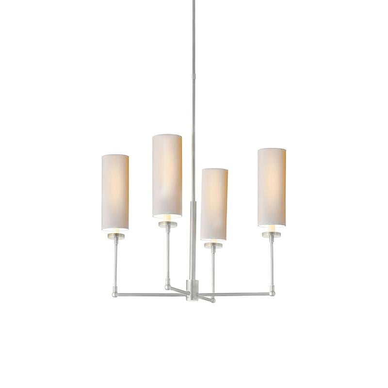 Artemis Chandelier Brass Fabric - Letslighting