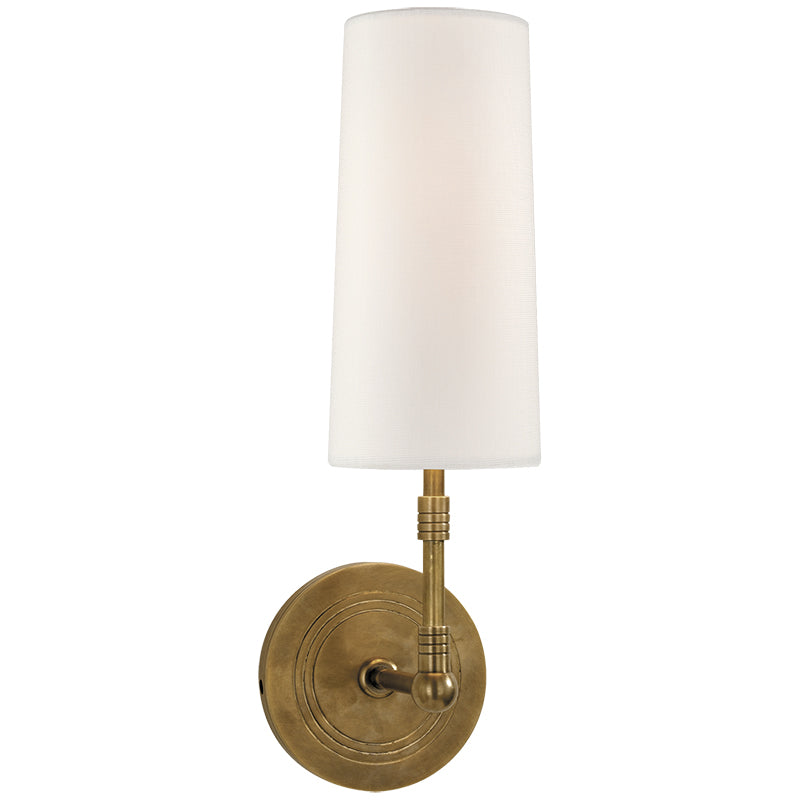 Ernorora Vintage Industrial Brass Fabric Wall Lamp - Letslighting