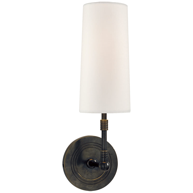 Ernorora Vintage Industrial Brass Fabric Wall Lamp - Letslighting