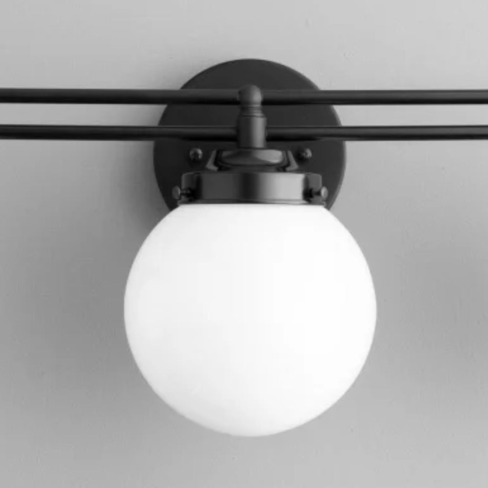 Pearl Wall Sconce Milk Glass Antique Brass for Bedroom