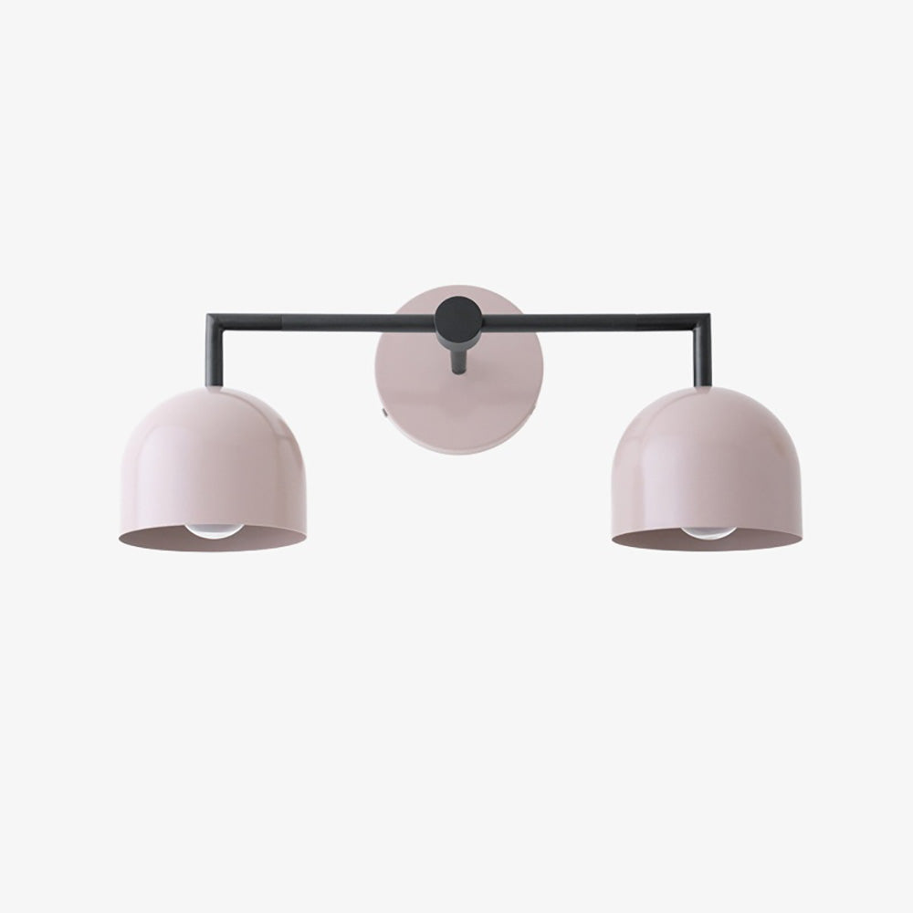 Chroma Brass White Wall Light Contemporary Living Room
