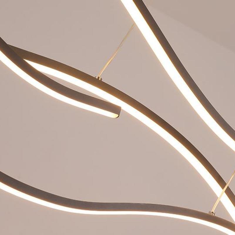 Arisha Curved Linear Pendant Light - Letslighting