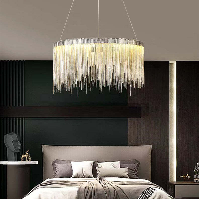 Arisha Tassel Chain Art Deco Pendant Light Living Room Hall - Letslighting