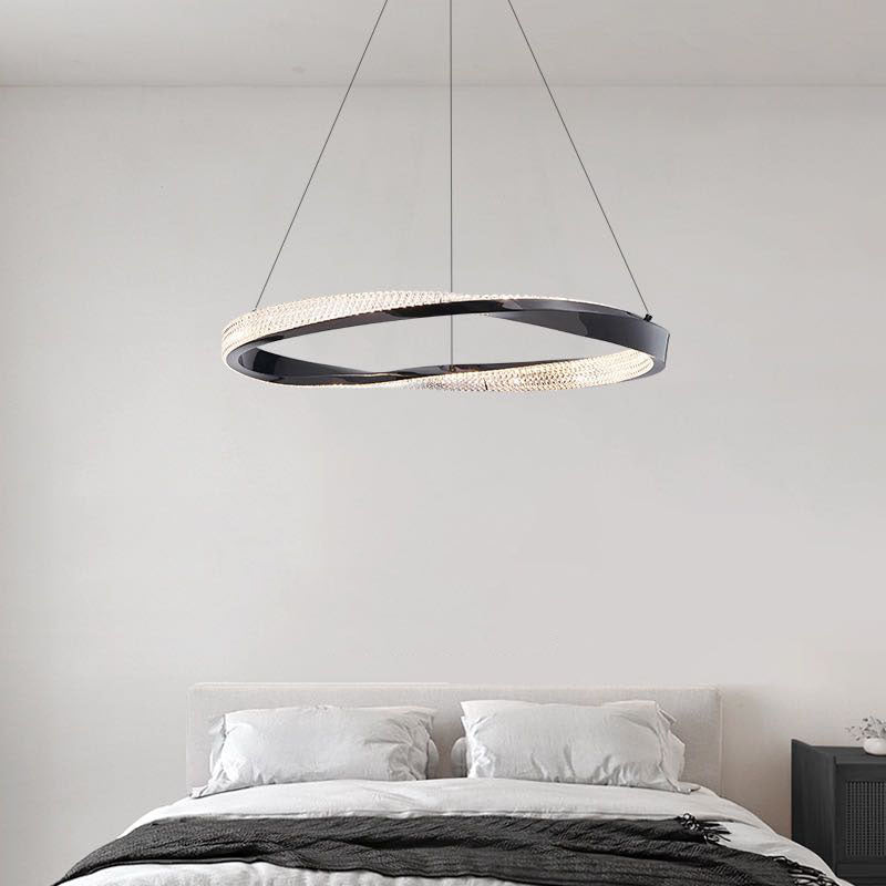 Kristy Pendant Light, Aluminium & Arcylic, 1/2 Rings, 2 Color - Letslighting
