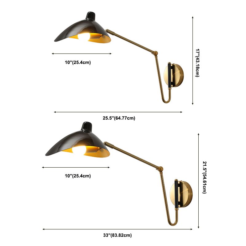 Epoch Industrial Swing Arm Vanity Wall Lamp - Letslighting