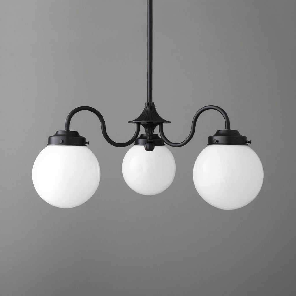 Pearl 3-Light Glass Chandelier