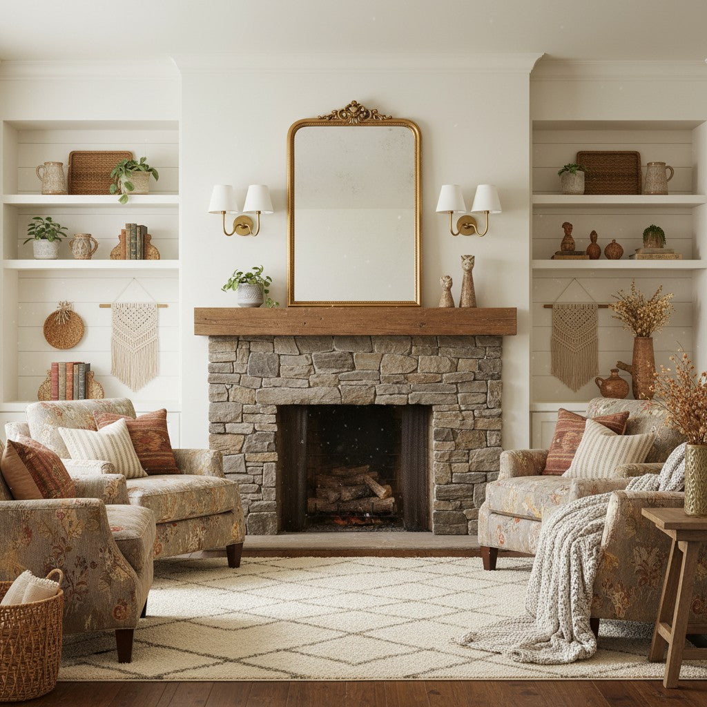Grace Brass Linen Wall Lamp