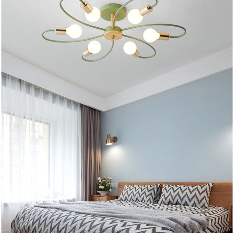 Arisha Elegant Glass Flush Mount Ceiling Light - Letslighting
