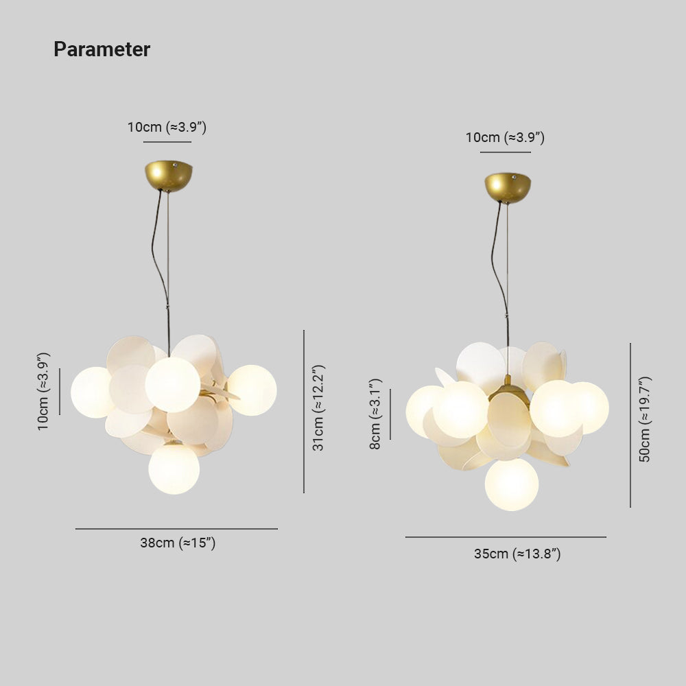 Aria Multicolored Flower Branch Chandelier Living Room - Letslighting
