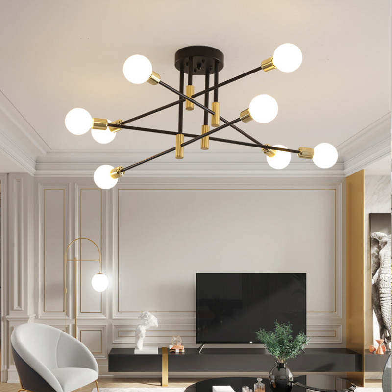 Valentina Retro Satellite Shape Ceiling Light 4/6/8 Head - Letslighting