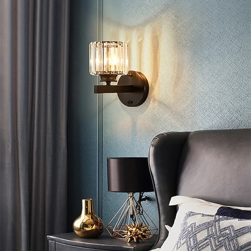 Arisha Modern Indoor Wall Lamp Crystal Living Room Bedside Bedroom - Letslighting