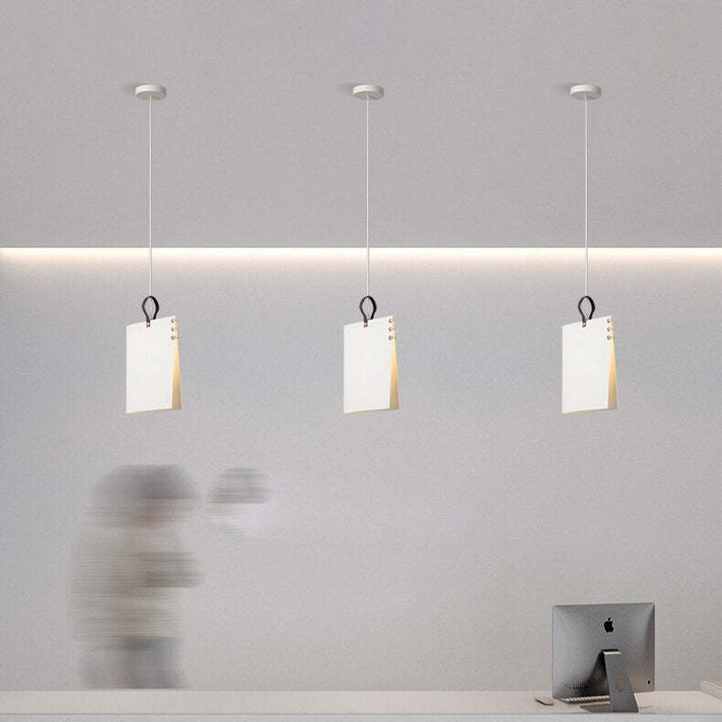 Arisha Artistic Book Shape Fabric Pendant Light