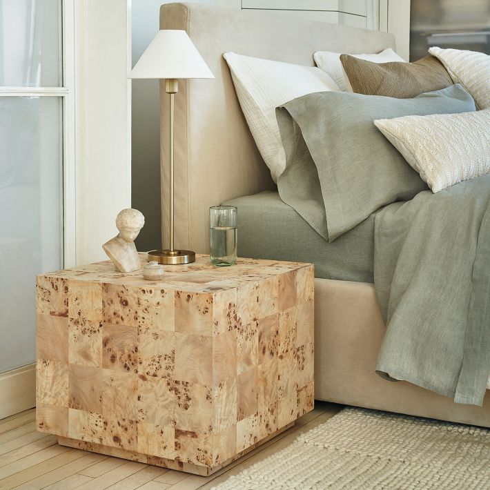 Vector Metal Linen Shade Floor Lamp