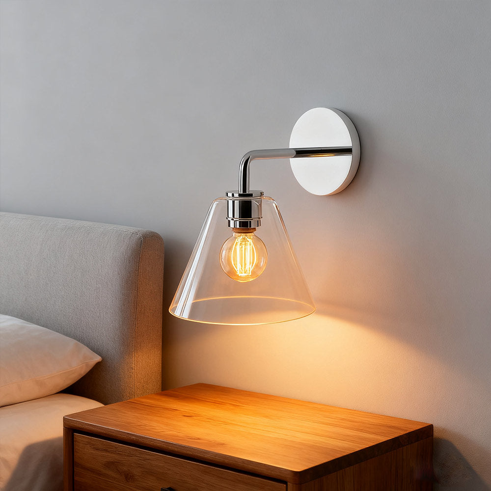 Cone Wall Sconce Milk Glass Living Room