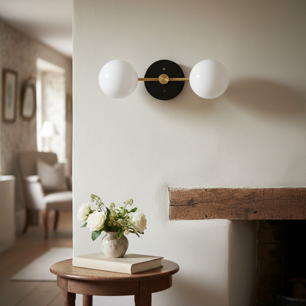 Pearl Modern Brass Wall Sconce for Bathroom