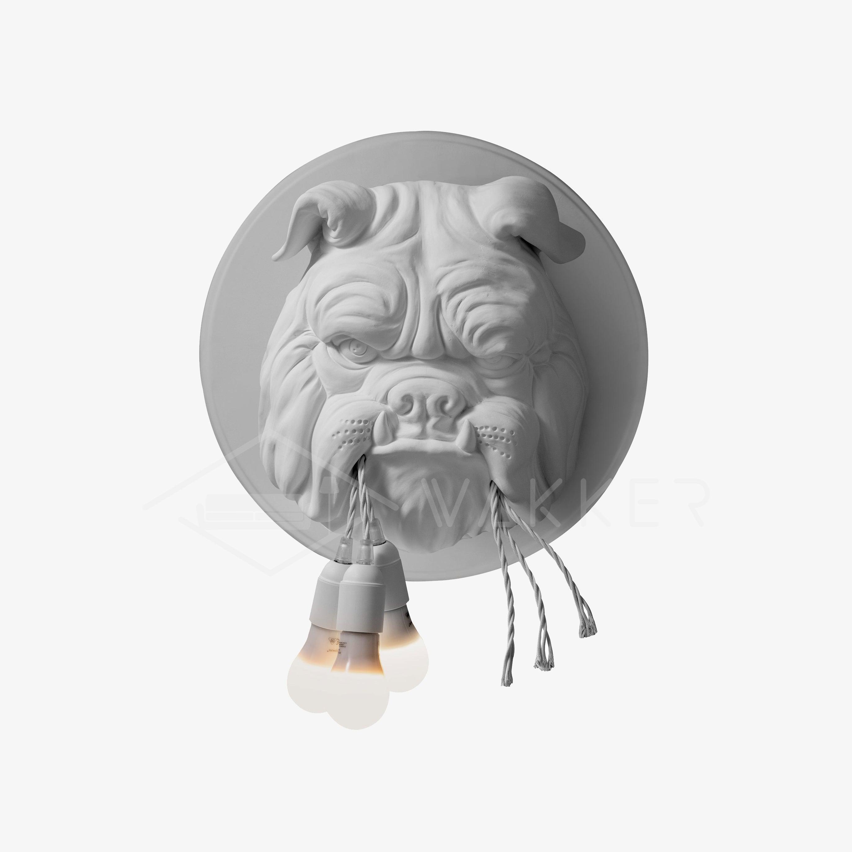 Lustra Wall Lamp Bulldog Sculpture Whimsical - Letslighting