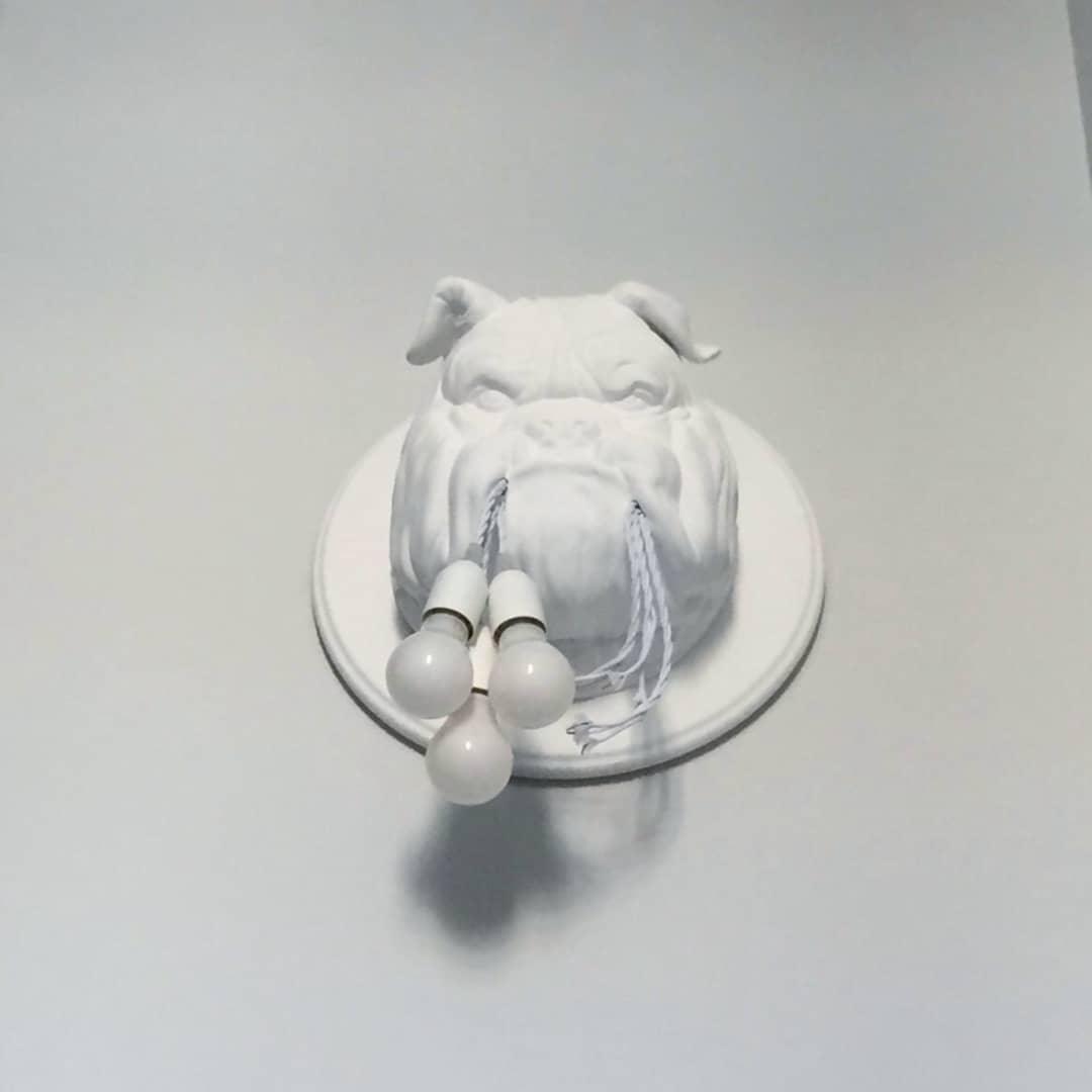 Lustra Wall Lamp Bulldog Sculpture Whimsical - Letslighting