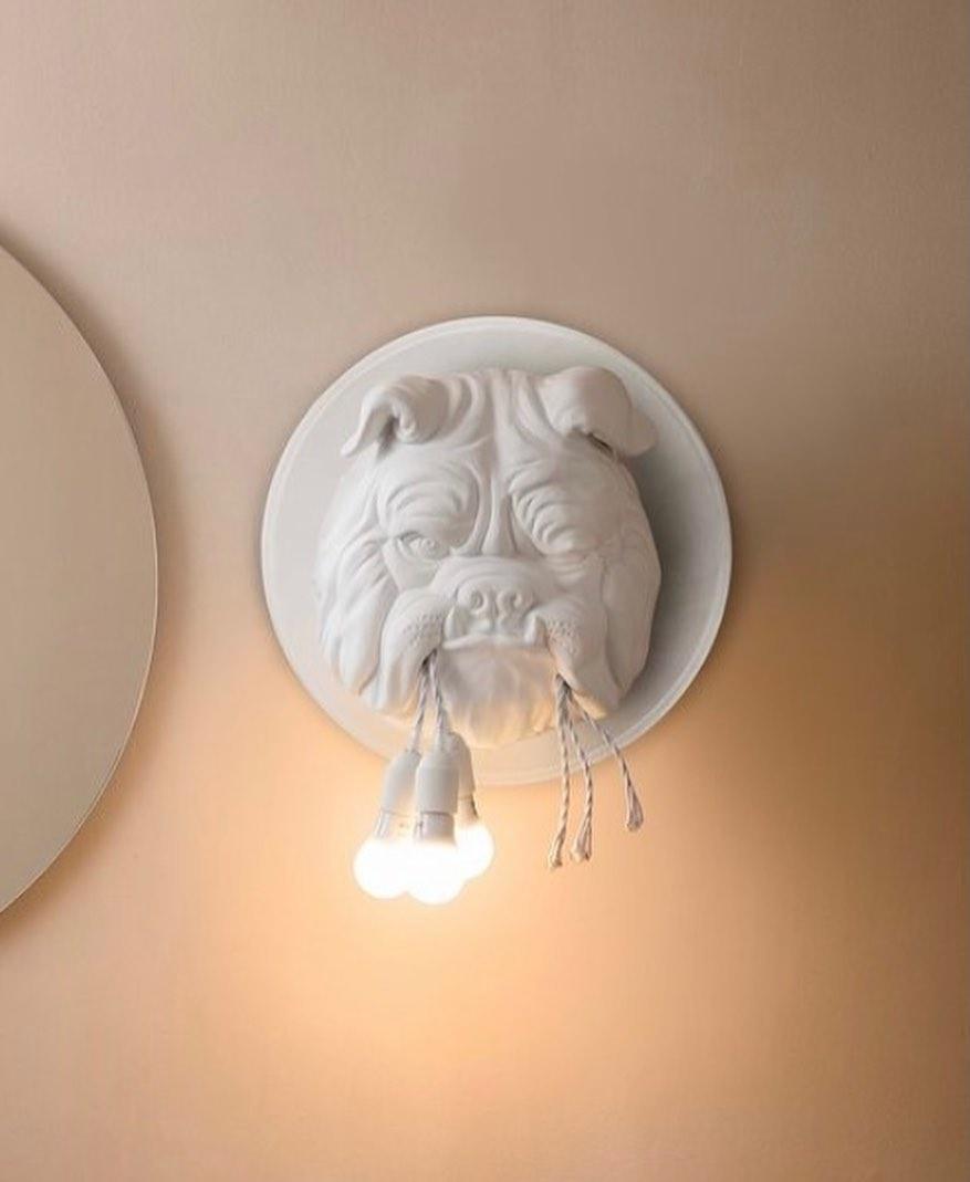 Lustra Wall Lamp Bulldog Sculpture Whimsical - Letslighting