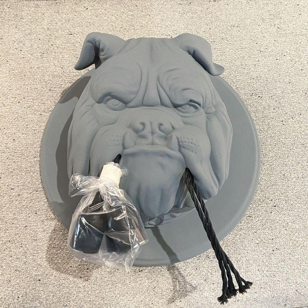 Lustra Wall Lamp Bulldog Sculpture Whimsical - Letslighting