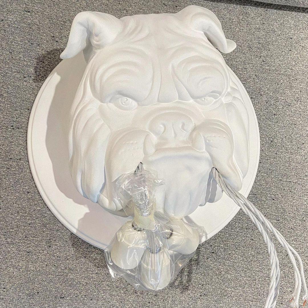 Lustra Wall Lamp Bulldog Sculpture Whimsical - Letslighting