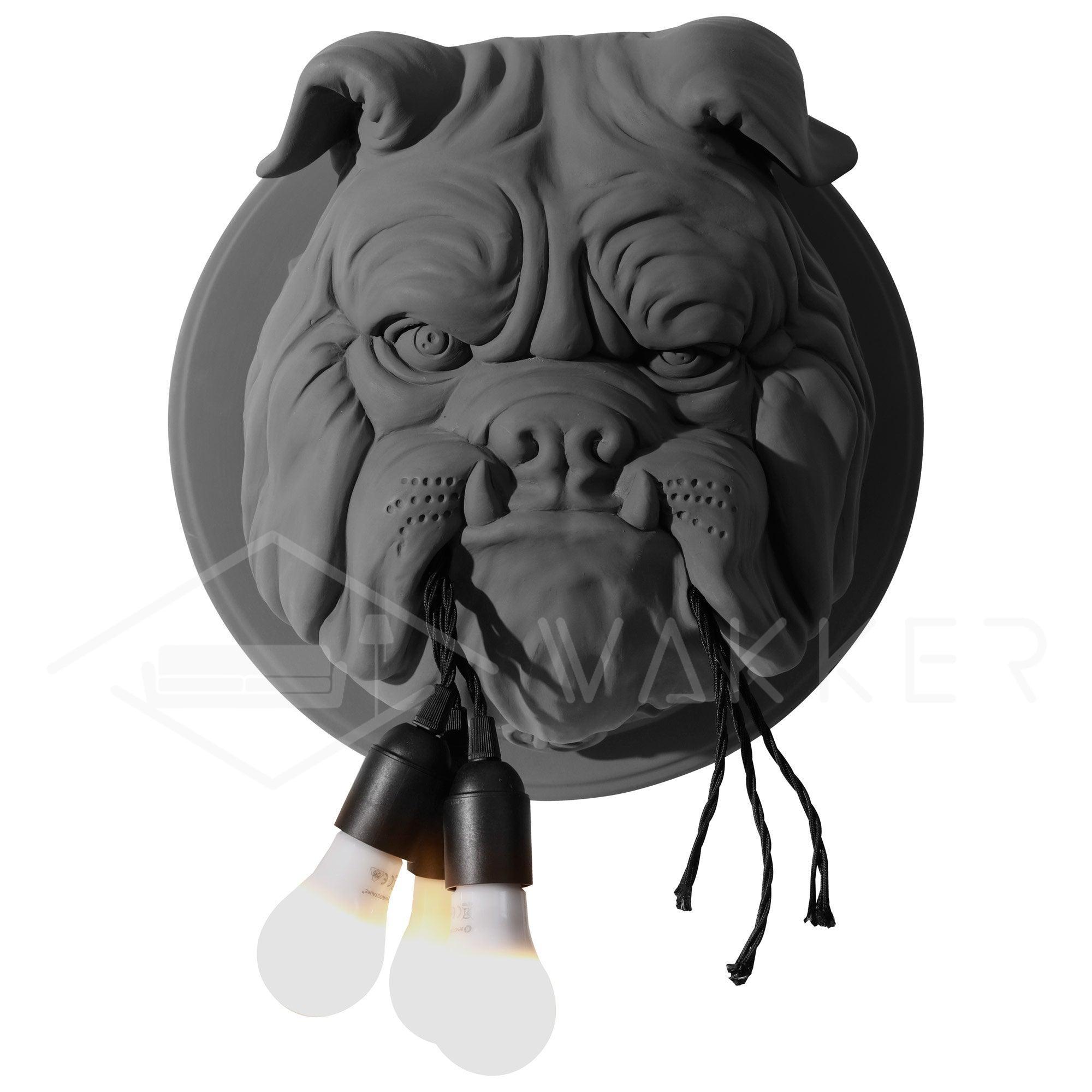 Lustra Wall Lamp Bulldog Sculpture Whimsical - Letslighting