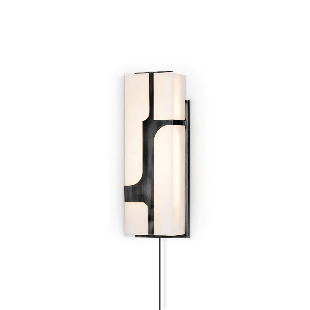 Ariel Wall Lamp Plug-In Bronze & Alabaster - Letslighting